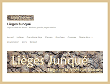 Tablet Screenshot of liege-junque.com